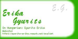erika gyurits business card